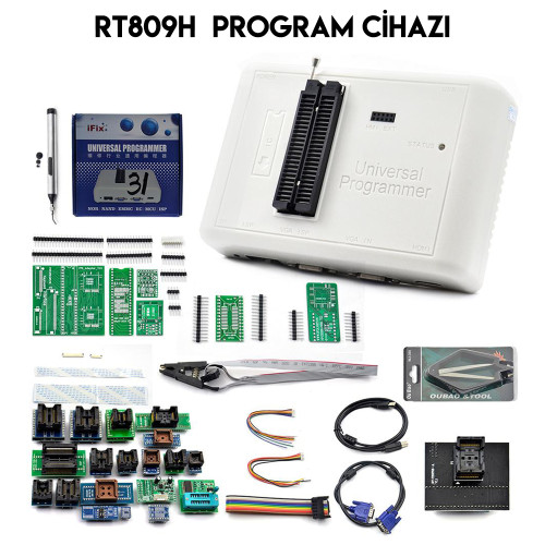 RT809H, Universal Programmer, eMMC, Nand, Spi, Eprom, Mcu, Bios, Program Cihazı